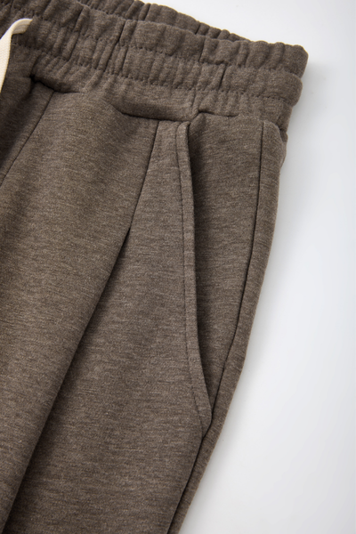 Men Fall Clothing Heathered Crewneck Sweatshirt Set