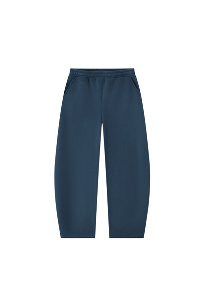 Unisex Fall Clothing Fleece Lined Curved Wide Leg Pants