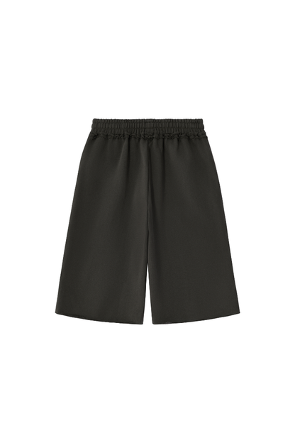 Unisex Fall Clothing Heavy Terry Drawstring Wide Shorts