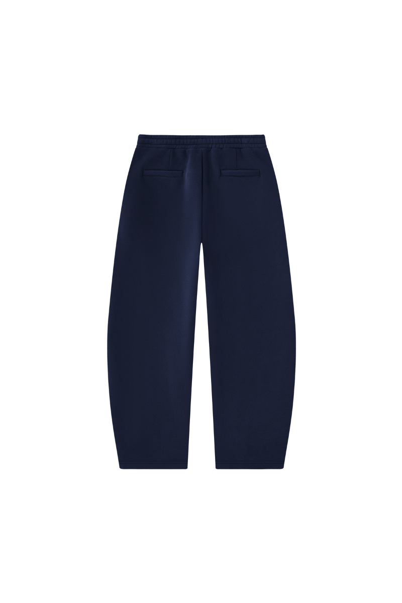 Unisex Fall Clothing Fleece Lined Curved Wide Leg Pants