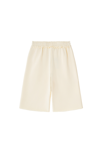 Unisex Fall Clothing Heavy Terry Drawstring Wide Shorts