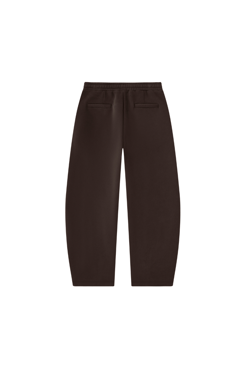 Unisex Fall Clothing Fleece Lined Curved Wide Leg Pants