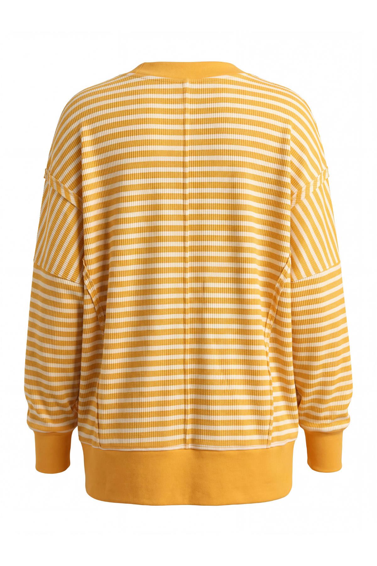 Women's Fall Halloween Striped Graphic Crew Sweatshirt