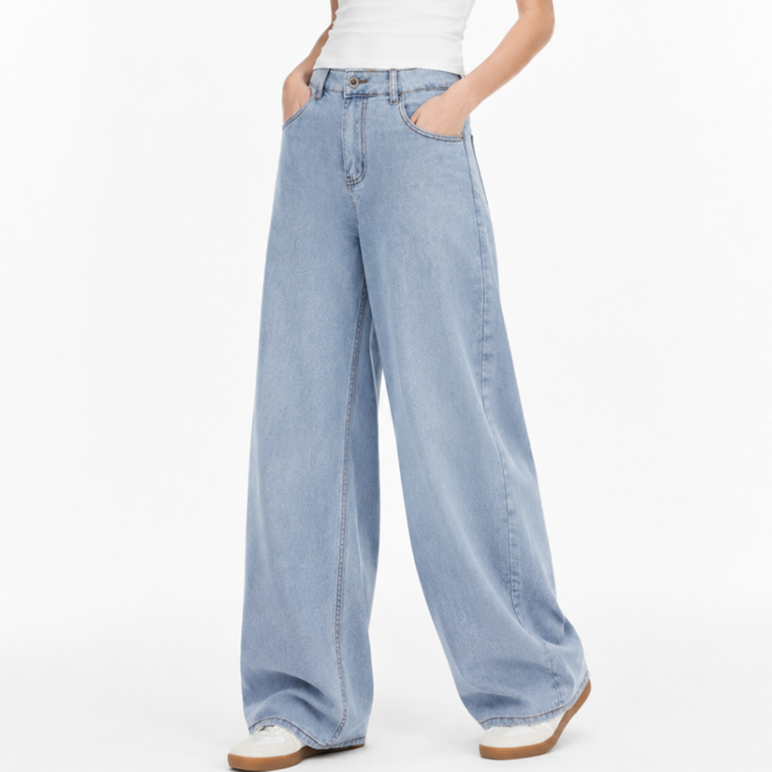 Women's High Waist Wide Leg Jeans