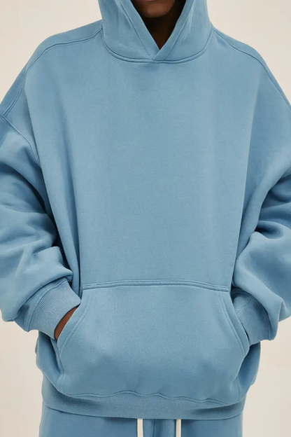 Men's 350G Heavyweight Large Pocket Hoodie Sweatshirts