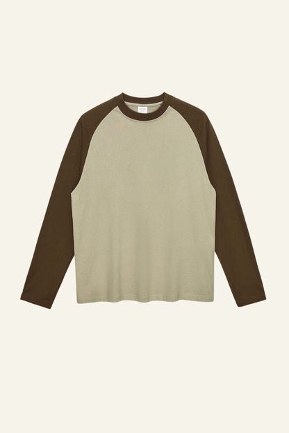 Women's Streetwear Cotton Color Block Long Sleeve T-shirt