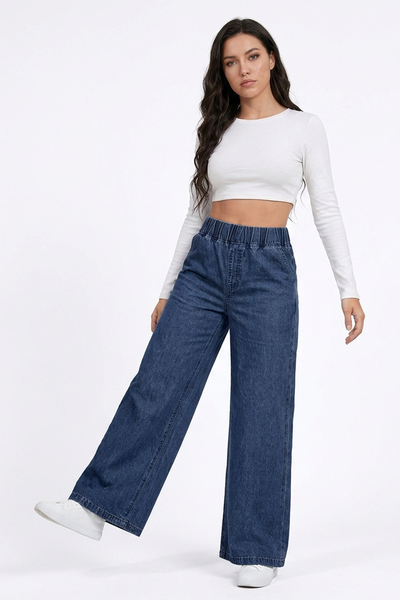 Women's High Waist Baggy Wide Leg Jeans