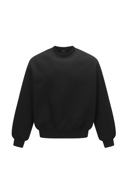 Men Winter Fleece Lined Crew Neck Oversized Sweatshirt