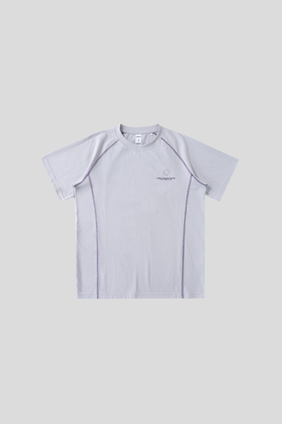 Women's Colorblock Sun Embroidery Crewneck Tee
