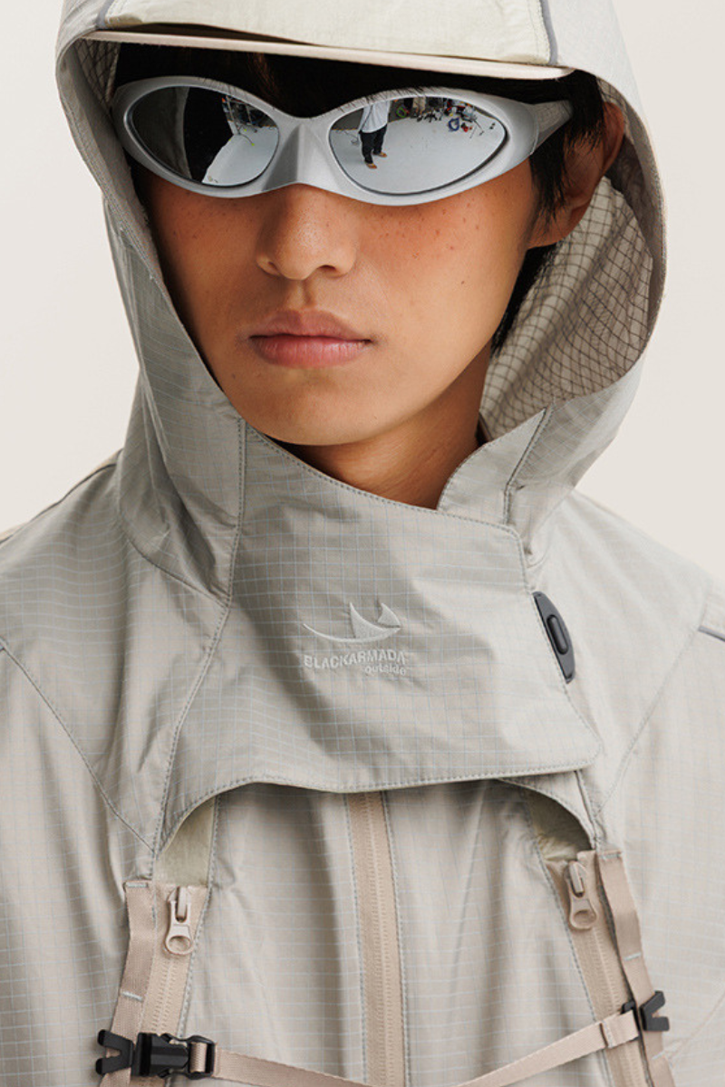 Unisex Outdoor American Cargo Hood Waterproof Hiking Jacket