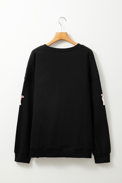 Women's Fall Halloween Print Crew Sweatshirt