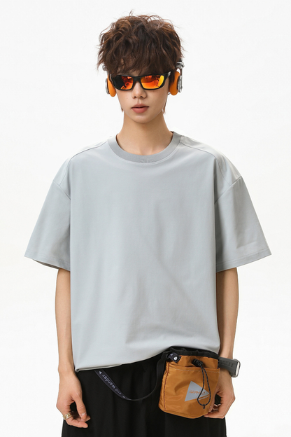 Men's Summer Cooling Lightweight Boxy Set-in Tee