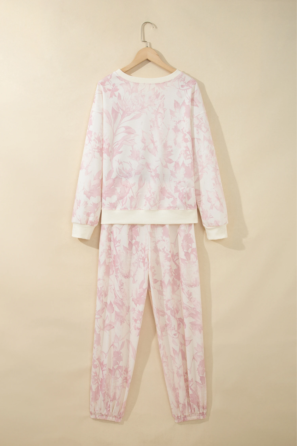 Women Fall Clothing Maple Leaf Print Sweatshirt Jogger Set