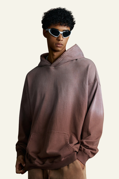 Men's 480 Heavyweight Vintage Gradient Color Cotton Hoodie