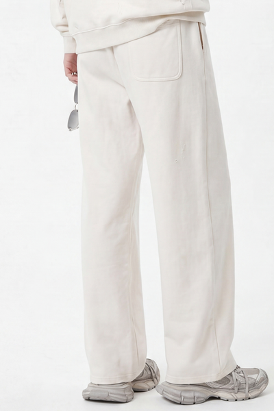 Men Fall Clothing Distressed Wide Leg Streetwear Sweatpants