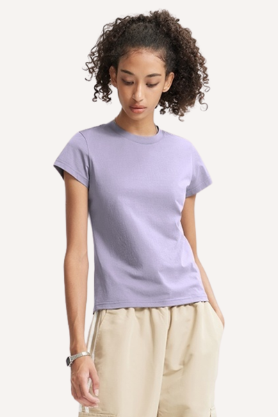 Unisex Spring Summer Polyester Solid Crewneck Quick Dry Tee