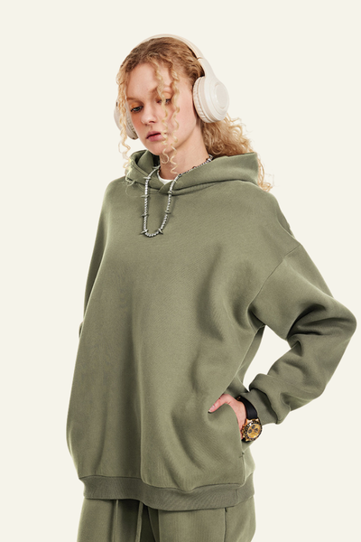 Women's Streetwear Fleece-Lined Hoodie
