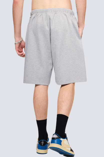 Men's Summer 290g Textured Fleece Loose Elastic Shorts