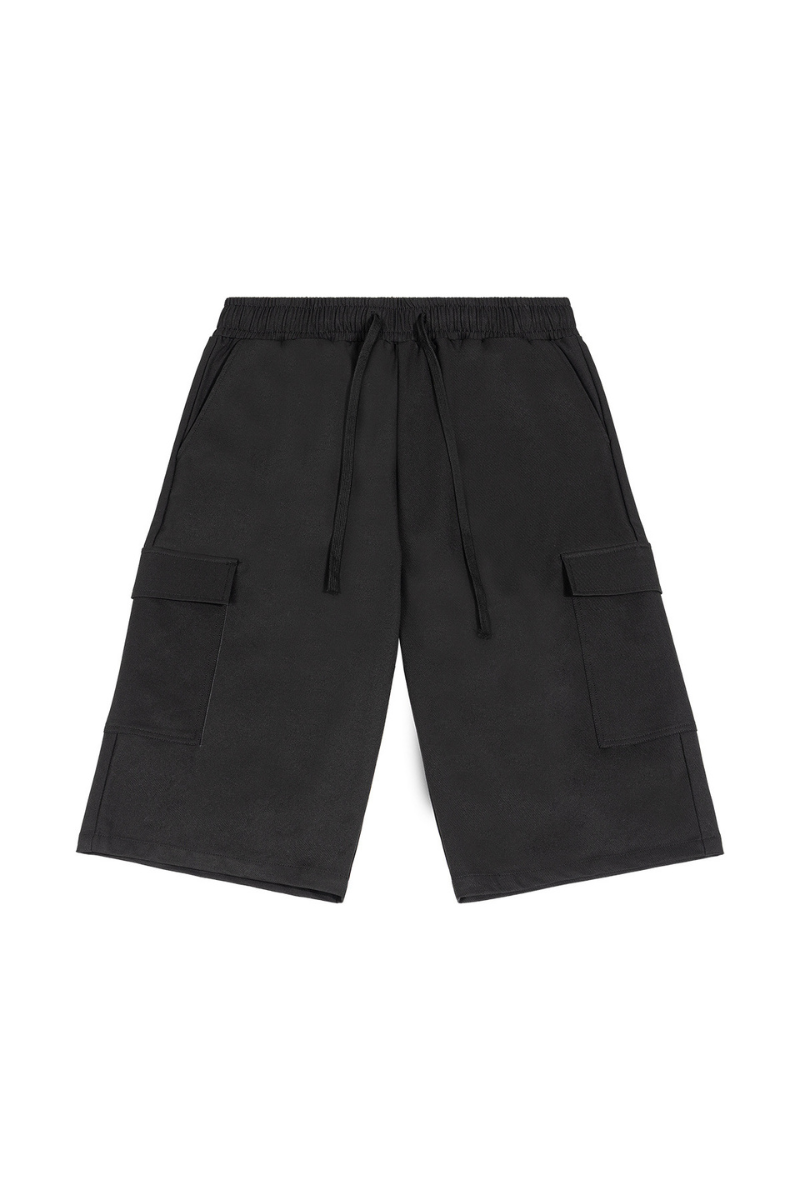 Men's Summer Street Multi-Pocket Cargo Loose 7/8 Shorts