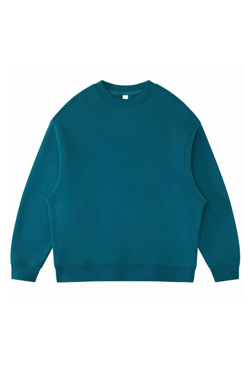 Women's Fall Winter Fleece-Lined Loose Crewneck Sweatshirt