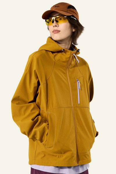 Women's Streetwear Fleece Lined Waterproof Hooded Jacket