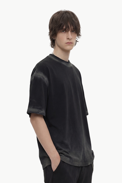 Men's Summer 280g Cotton Spray Wash Gradient Tee