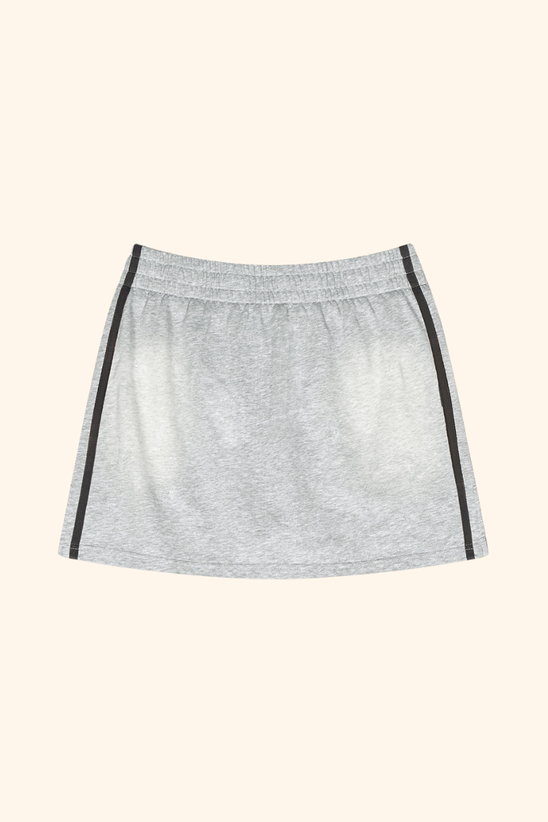 Women's Spring Summer Washed Side Drawstring Spray Skirt