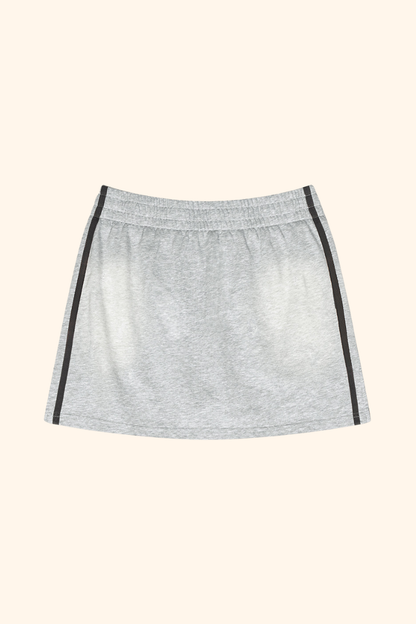 Women's Spring Summer Washed Side Drawstring Spray Skirt