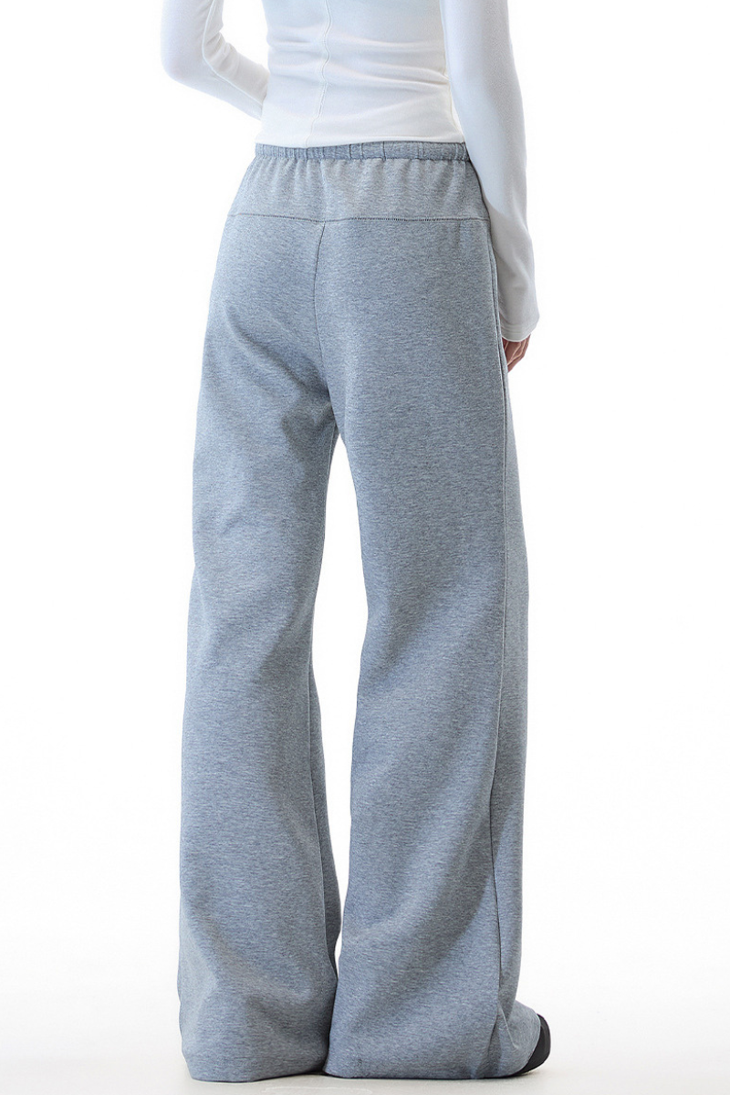 Women's Retro Flare Wide Leg Drawstring Sweatpants