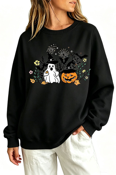 Women Fall Clothing Halloween Witch Ghost Sweatshirt