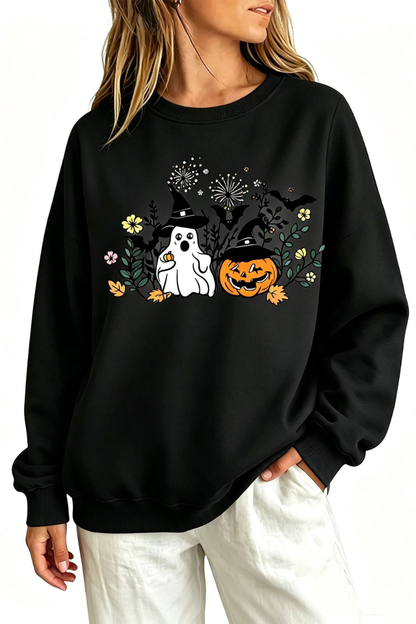 Women Fall Clothing Halloween Witch Ghost Sweatshirt