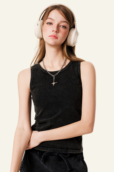 Women's Streetwear Vintage Slimning Tank Top