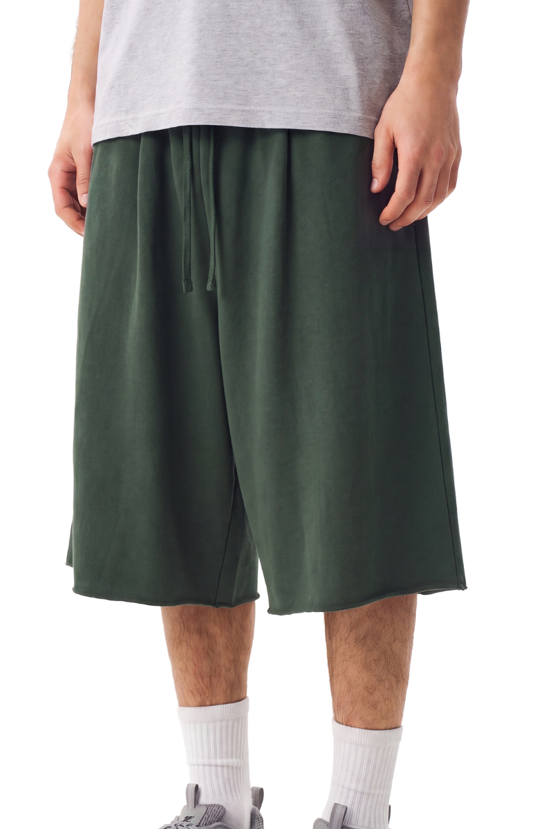 Men's Summer French-Terry Loose 7-Inch Streetwear Shorts
