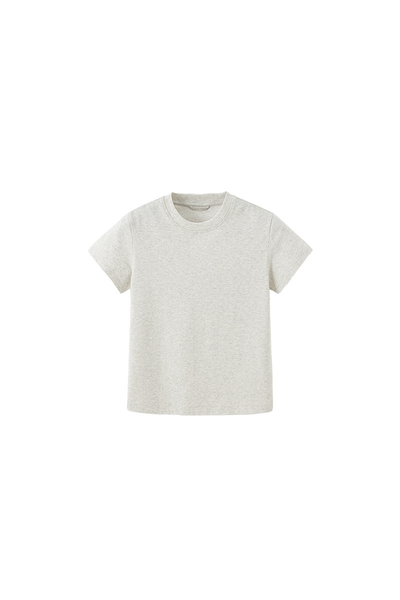 Women's Spring Summer 260g Solid Crewneck Oversized Tee