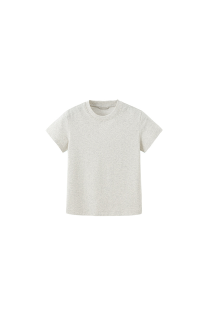 Women's Spring Summer 260g Solid Crewneck Oversized Tee