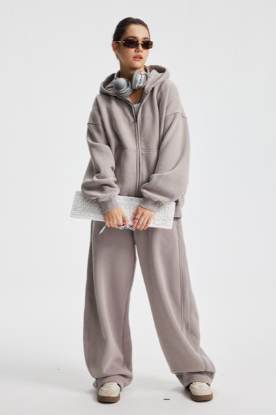 Men/Women's unisex coat and casual pants set - couple's style