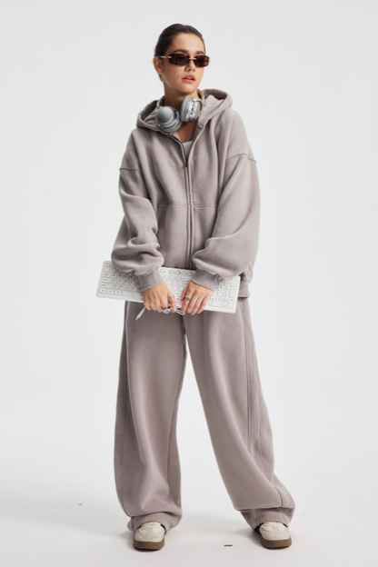 Men/Women's unisex coat and casual pants set - couple's style