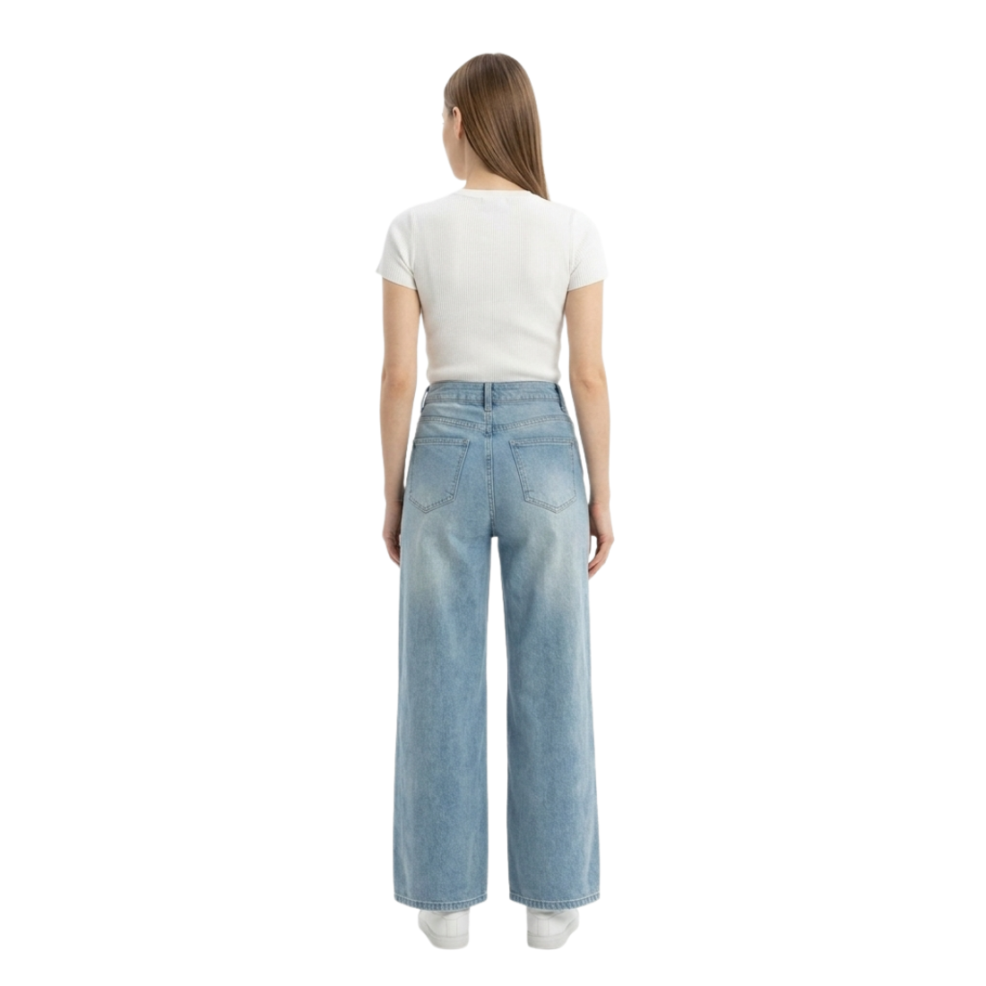 Women's High Waist Wide Leg Jeans
