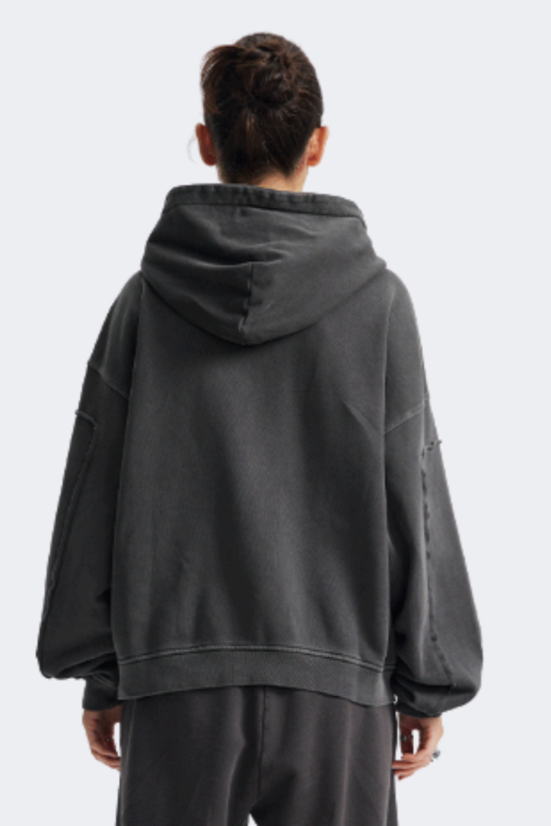 Women's Cotton Streetwear Full Zipper Hooded Jacket