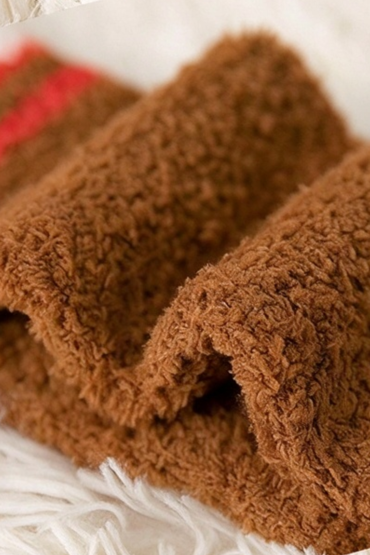 Women's Christmas Non Shedding Coral Fleece Elk Socks