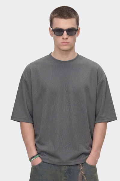 Men's Boxy Street Mesh Retro Patchwork Breathable Tee
