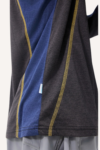 Men’s LYCRA Wicking Cooling Raglan Colorblock LS Tee