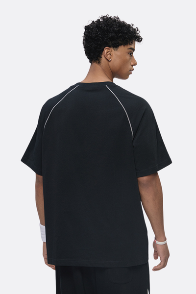 Men's Cotton Streetwear Color-blocked Patchwork T-shirt