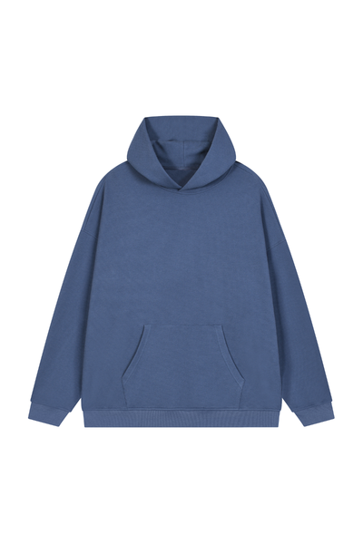 Unisex Fall Clothing Waffle-Texture Pullover Hoodie