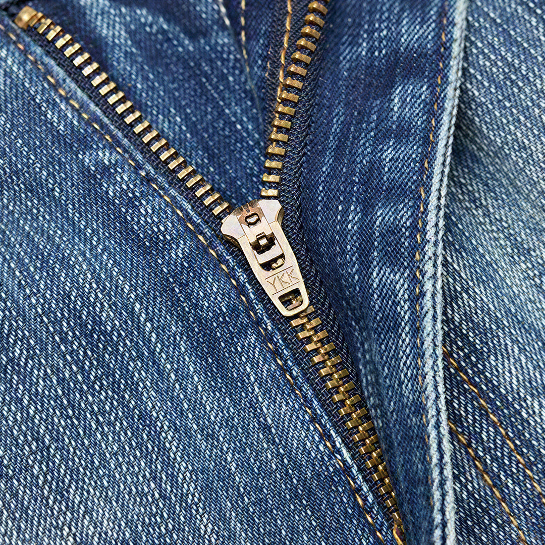 Men's Spring Gradient Blue Cat Whisker Balloon Denim Jeans