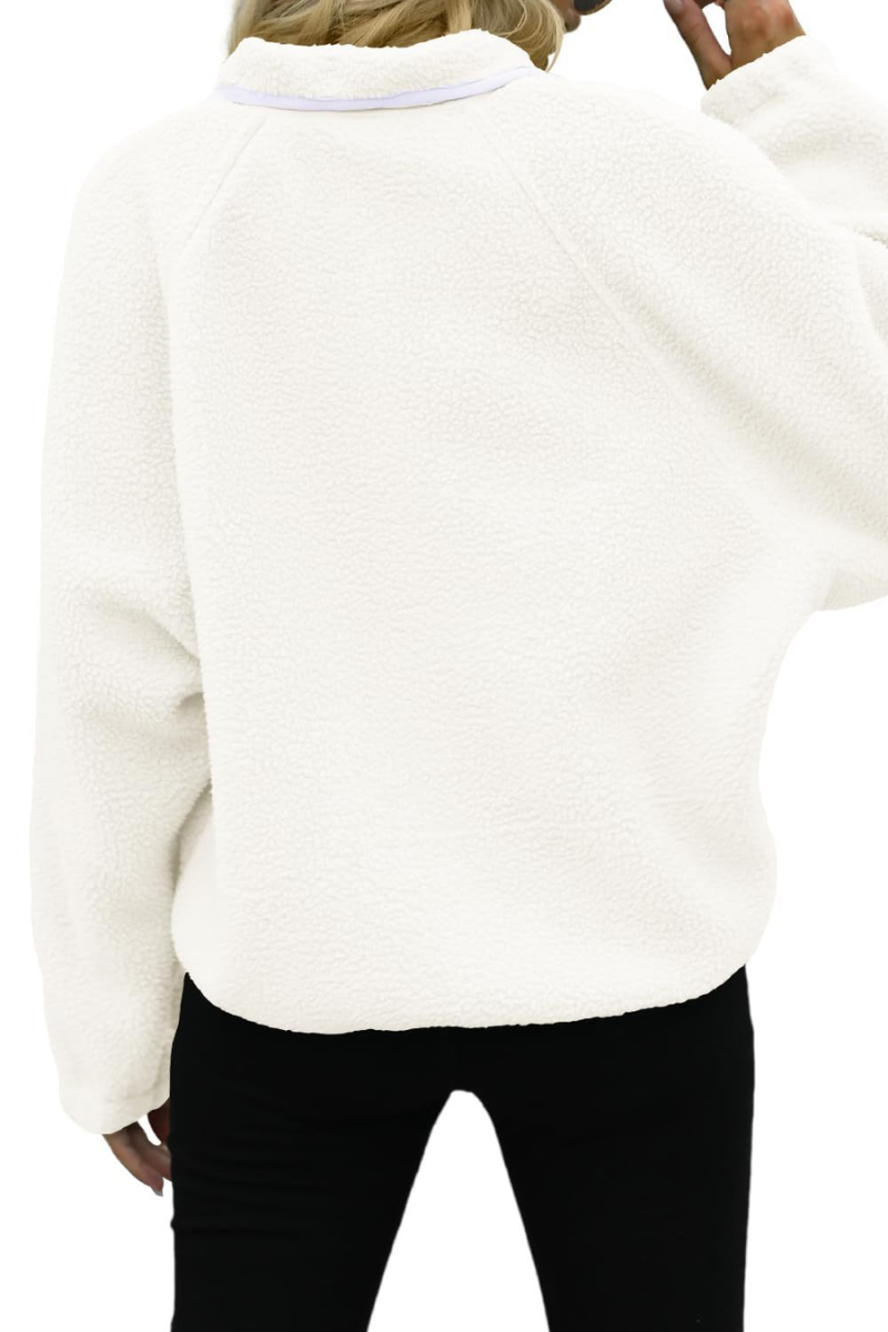 Women Fall Clothing Cozy Sherpa Fleece Utility Jacket