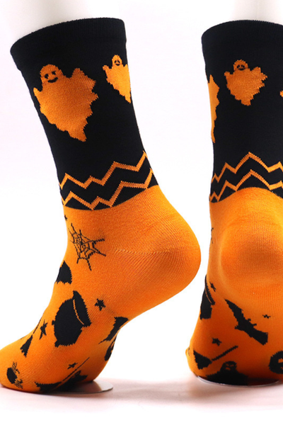 Unisex Halloween Funny Long Tube Cotton Socks