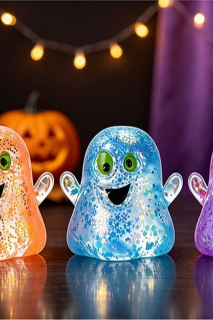 Unisex Fall Halloween Glitter Ghost Slow Rebound Fidget Toy
