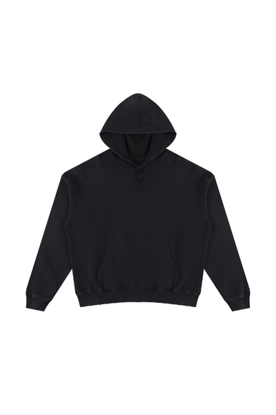 Women Fall Clothing Snow Washed Cropped Heavyweight Hoodie