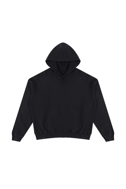 Women Fall Clothing Snow Washed Cropped Heavyweight Hoodie